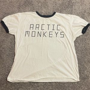 Arctic Monkeys Black/White Ringer Tee 2X